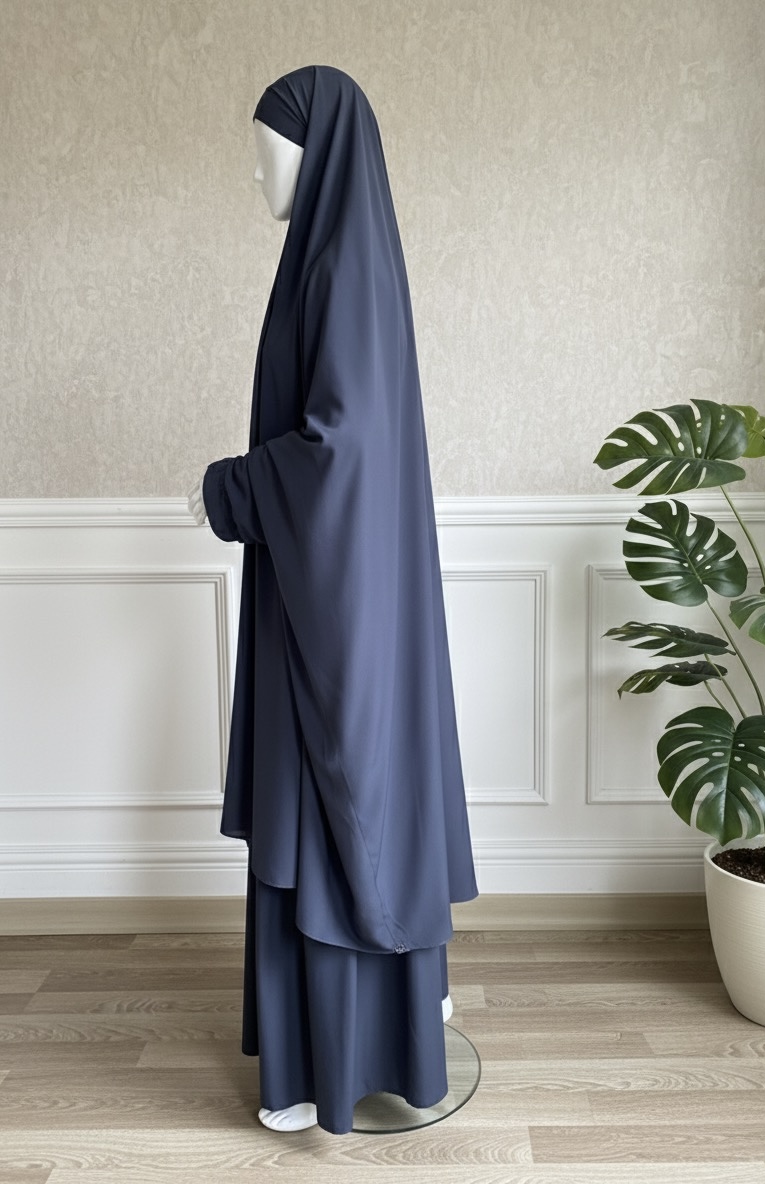 Füme rengi Afgan cilbab papatya kol #5